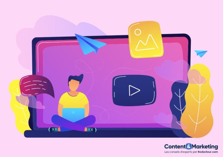 professionnel qui travail sur son blog