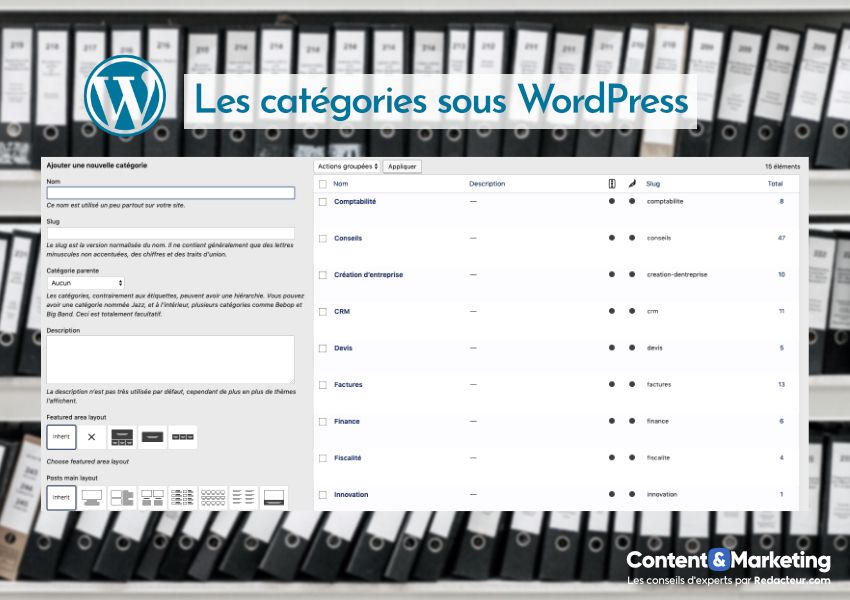 Les catégories sous WordPress