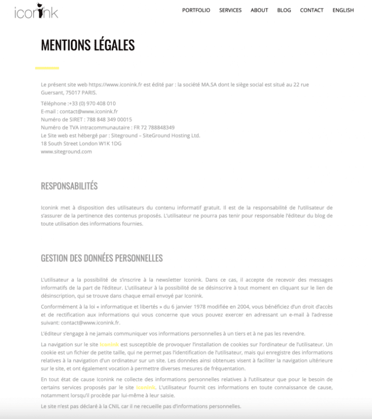 Comment R diger Les Mentions L gales Pour Votre Site Web Redacteur Blog