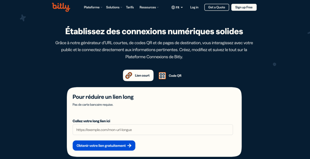 raccourcisseur d'URL Bitly