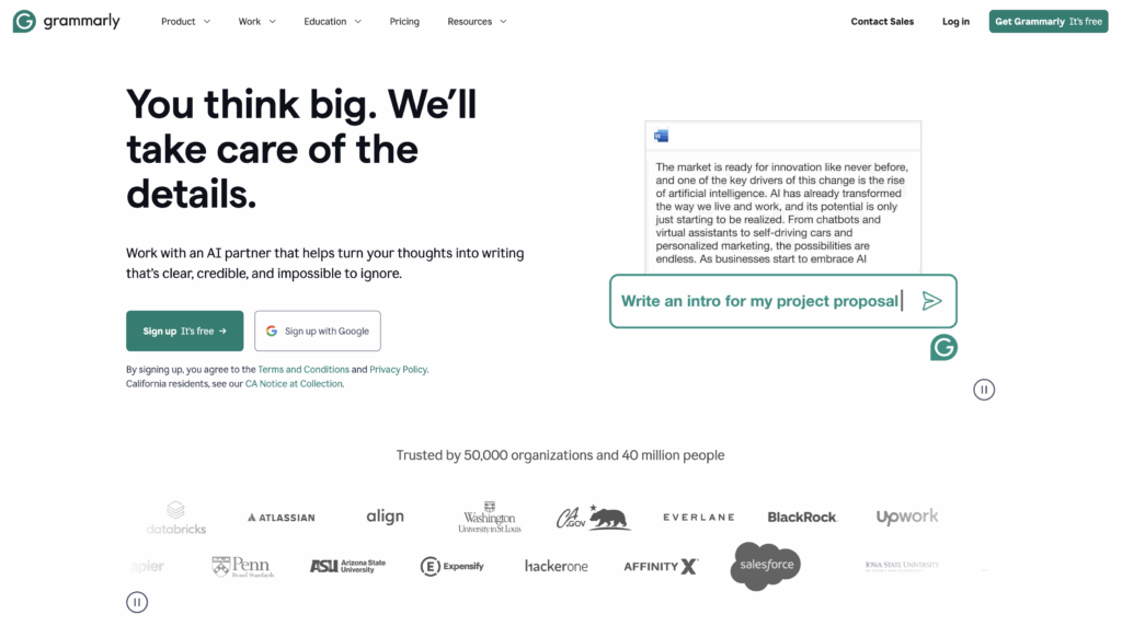 alternative rédaction chatgpt grammarly