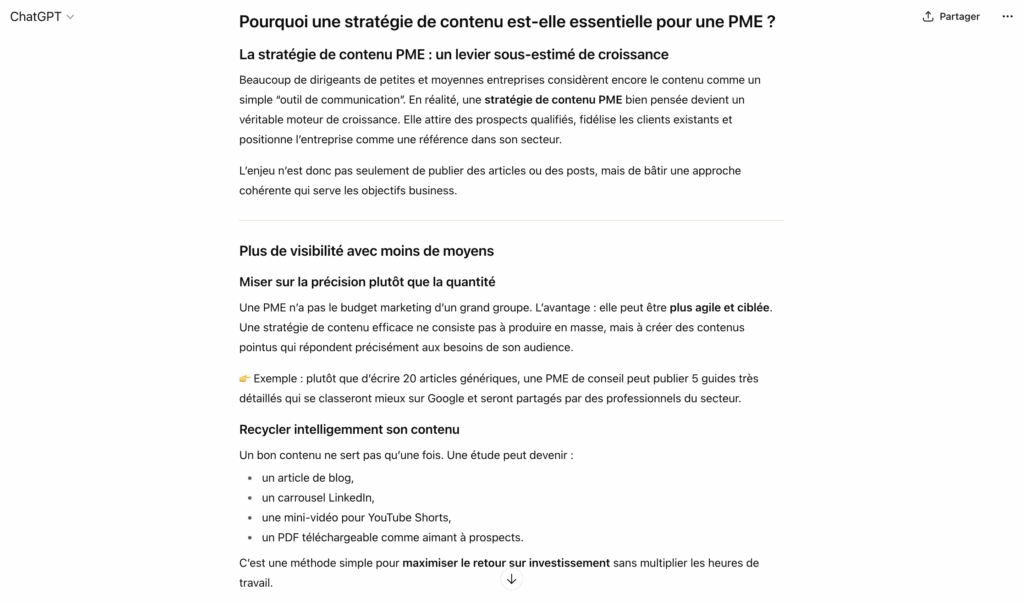 rédaction web générée par chatgpt 5