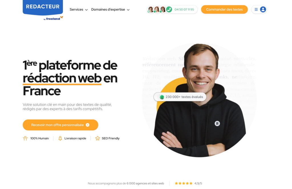 redacteur.com plateforme de rédaction et correction